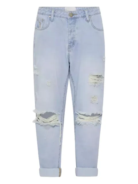 One Teaspoon distressed five-pocket jeans
