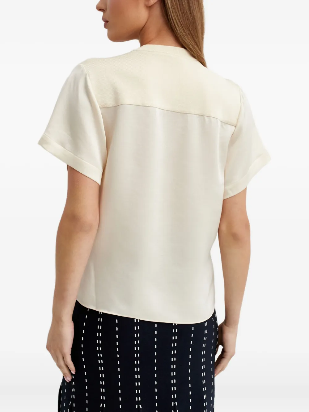 Simkhai Addy T-shirt met vlak Beige