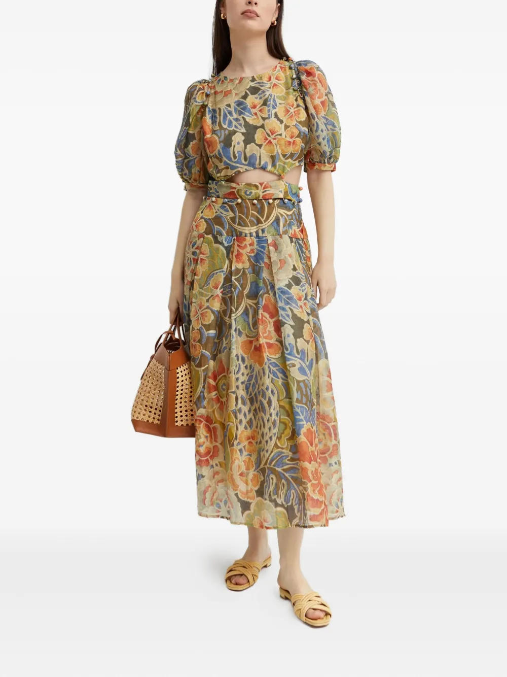 IXIAH Casablanca maxi-jurk Groen