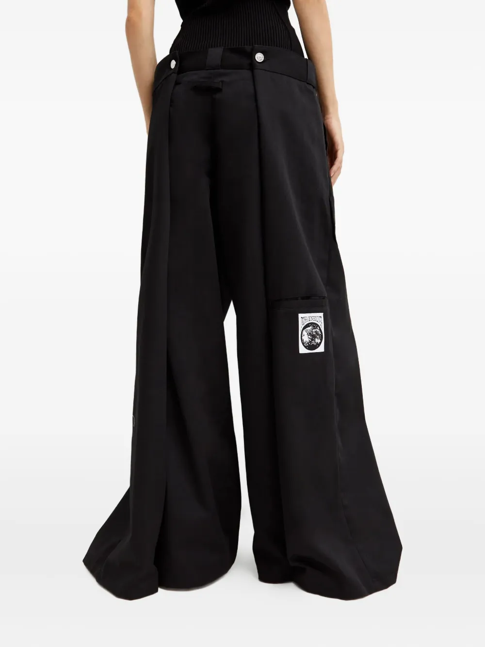 Jean Paul Gaultier X Shayne Oliver Wide-leg Trousers In Black