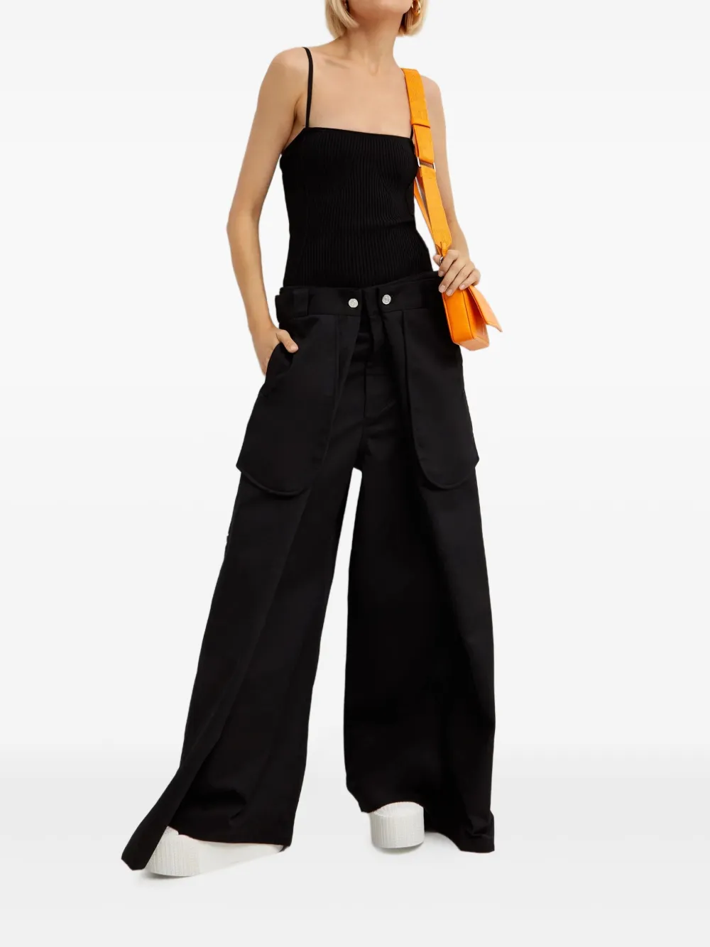 Jean Paul Gaultier x Shayne Oliver wide-leg trousers - Zwart