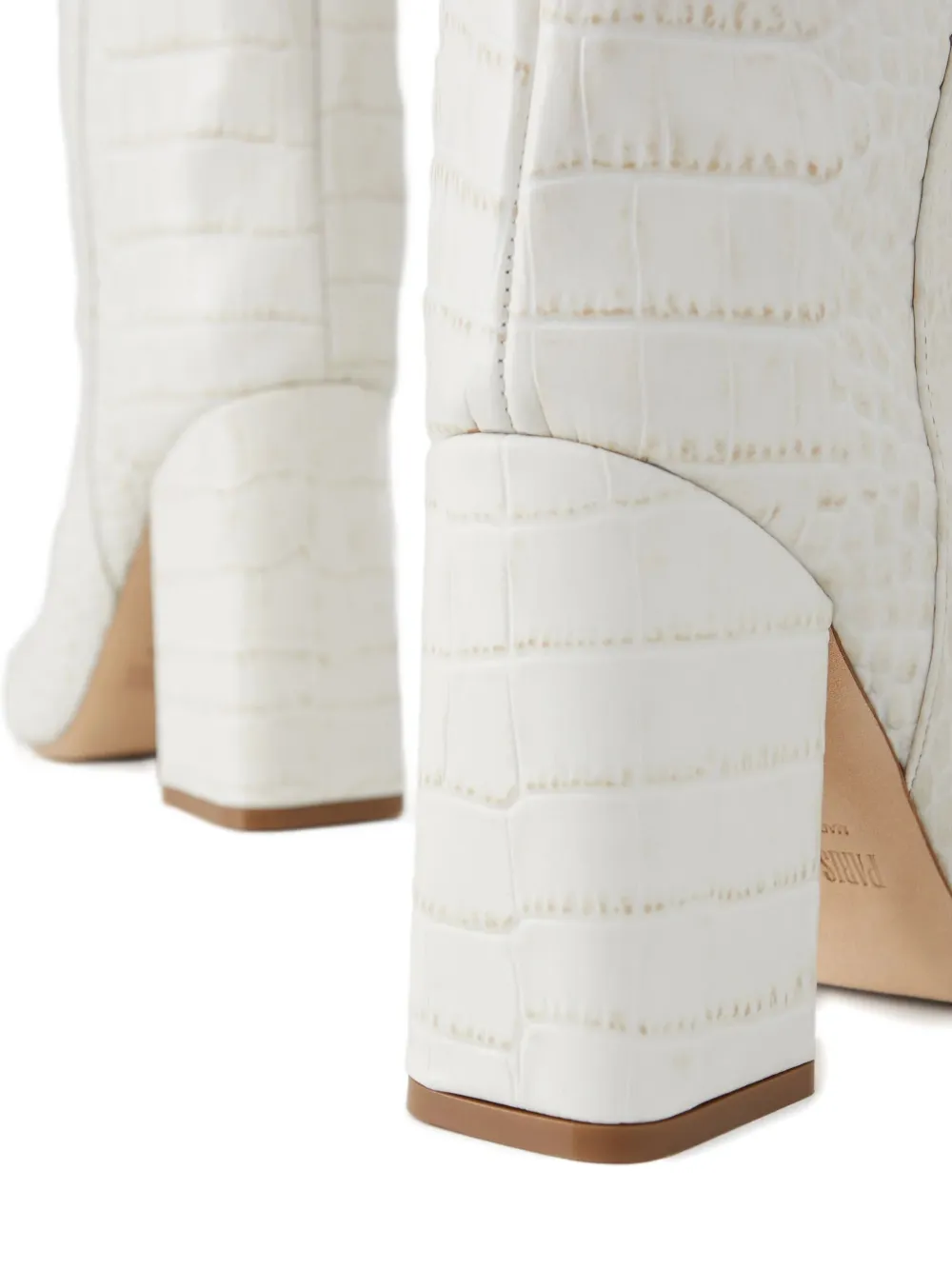 Paris Texas 100mm Anja Pointed-toe Block-heel Boots In Multi