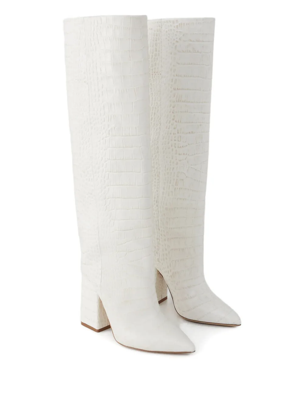 Paris Texas 100mm Anja Pointed-toe Block-heel Boots In Multi
