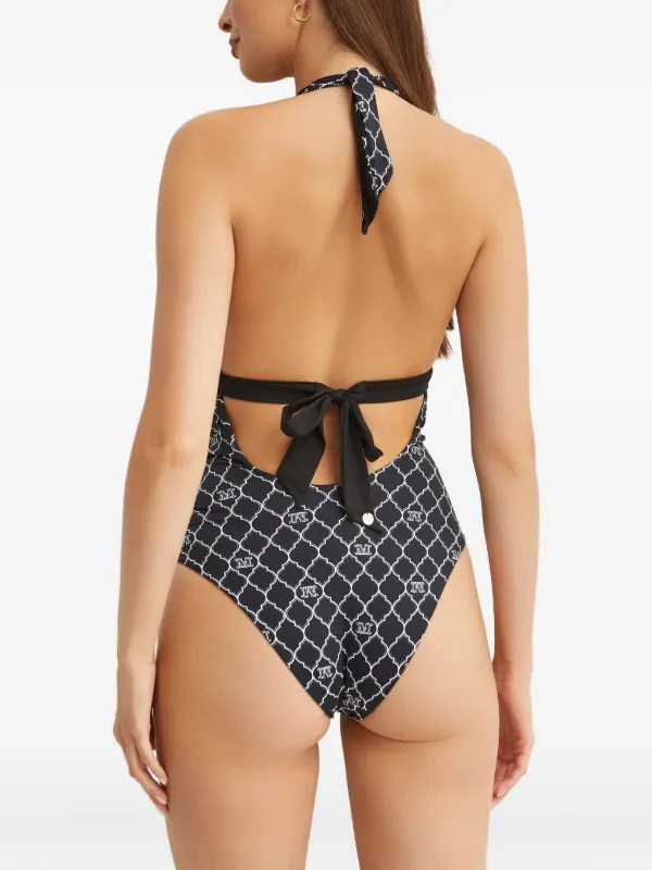 Max Mara Calenda ワンピース水着 | ブラック | FARFETCH JP
