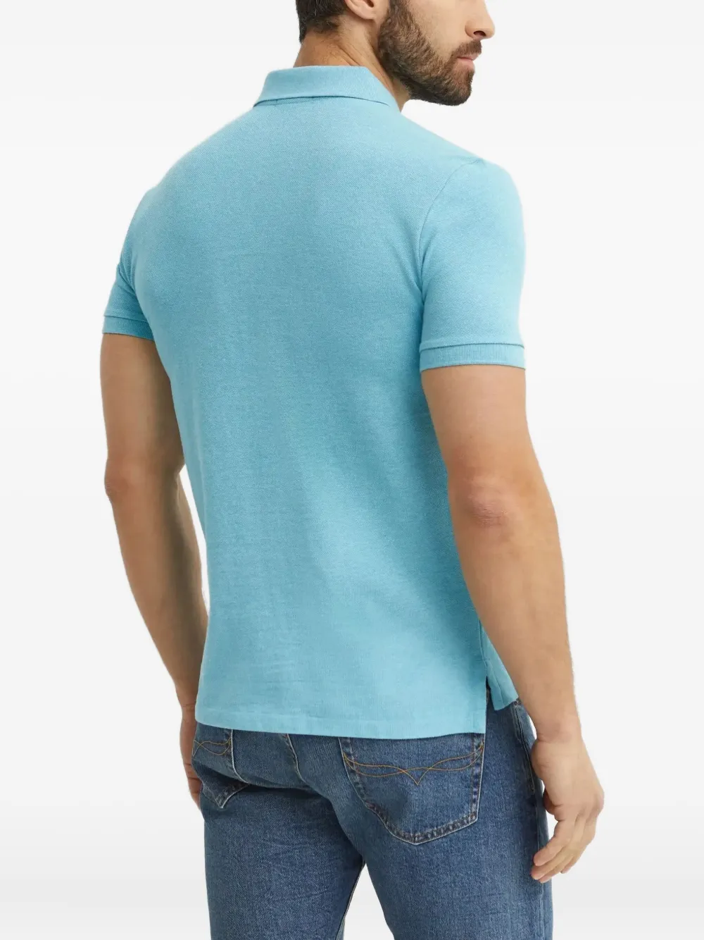 Polo Ralph Lauren Slim-fit poloshirt Blauw