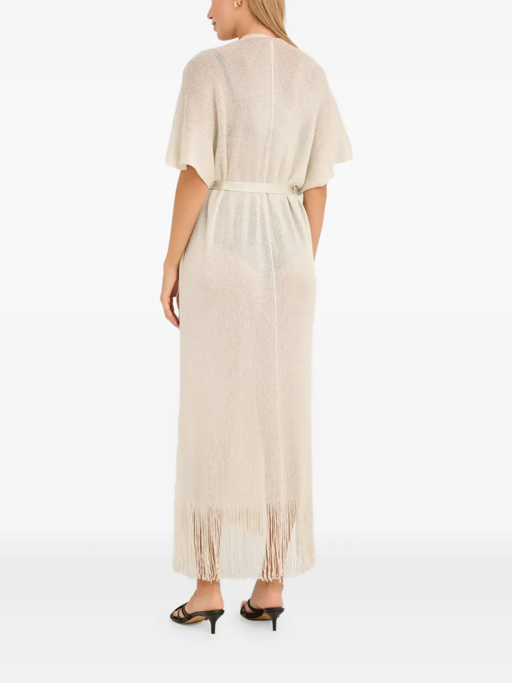 Max Mara Zarelia Beach Cover-up In Neutral