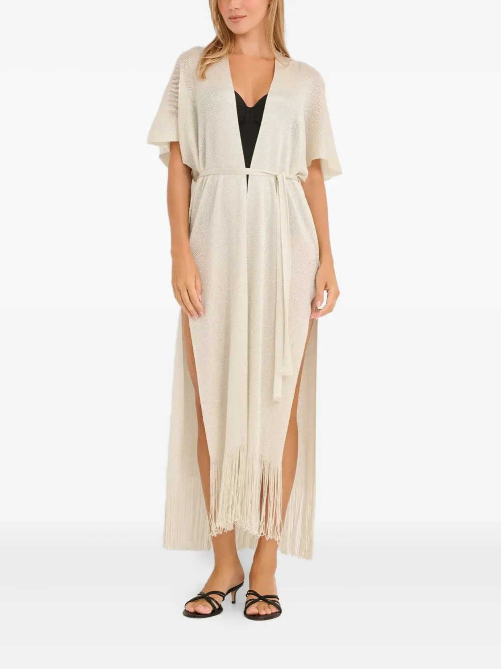 Max Mara Zarelia Beach Cover-up In Neutral