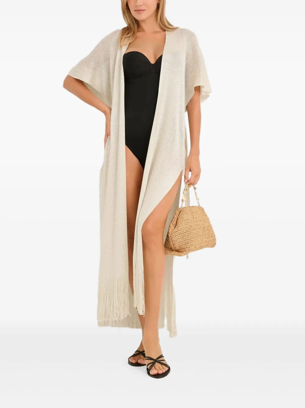 Max Mara Zarelia Beach Cover-up In Neutral