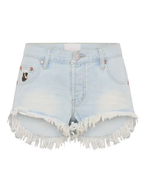 One Teaspoon short en jean à bords francs