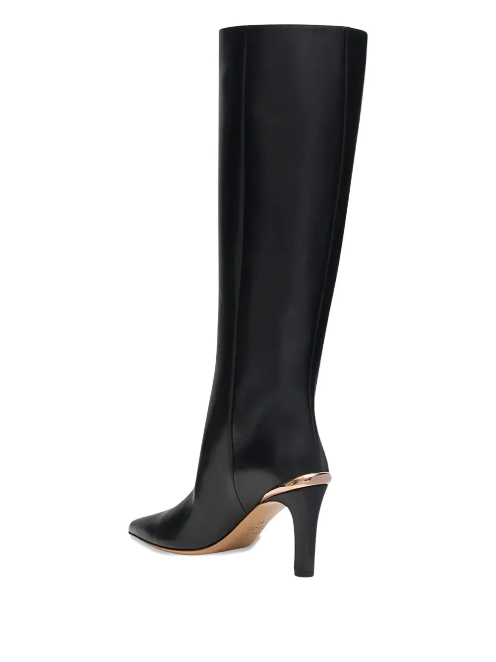 Gabriela Hearst 89mm Aura Leather Boots In Black