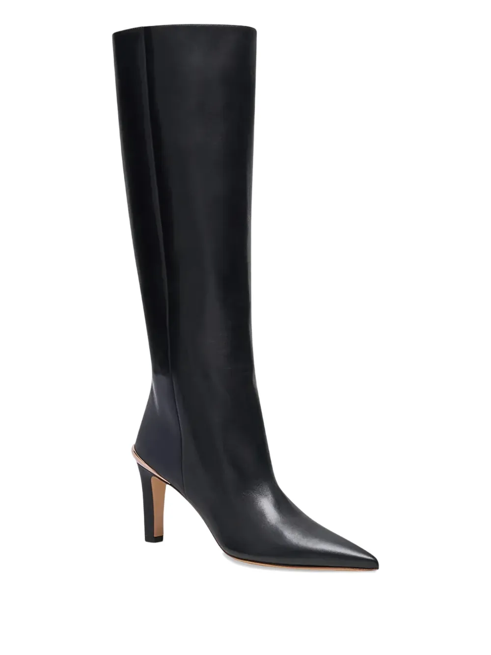 Gabriela Hearst 89mm Aura Leather Boots In Black