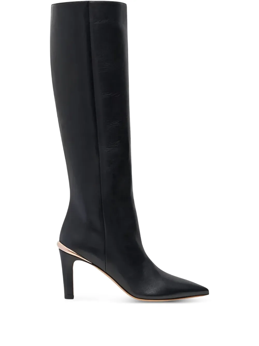 Gabriela Hearst 89 mm Aura leren laarzen Zwart