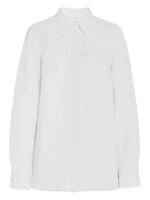 Gabriela Hearst Cruz Buttoned Shirt in White