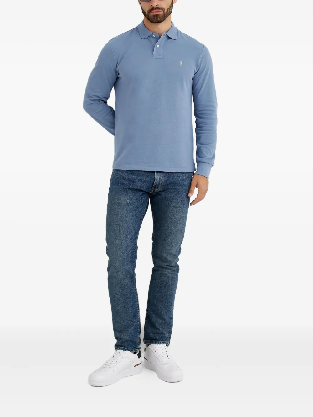 Polo Ralph Lauren Poloshirt met borduurwerk Blauw