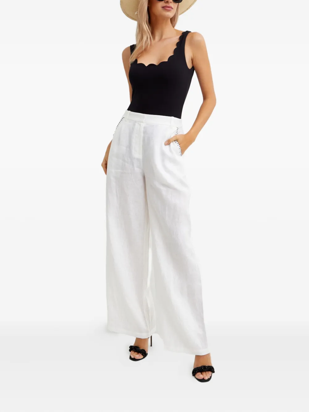 Marysia Wegner linen trousers - Wit