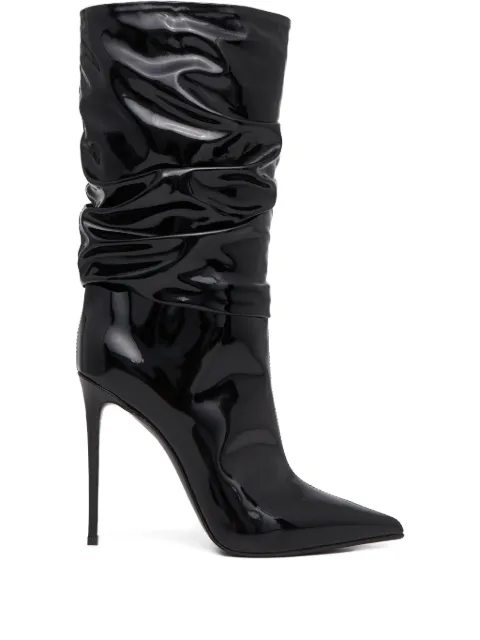 Le Silla 120mm ruched high-shine boots