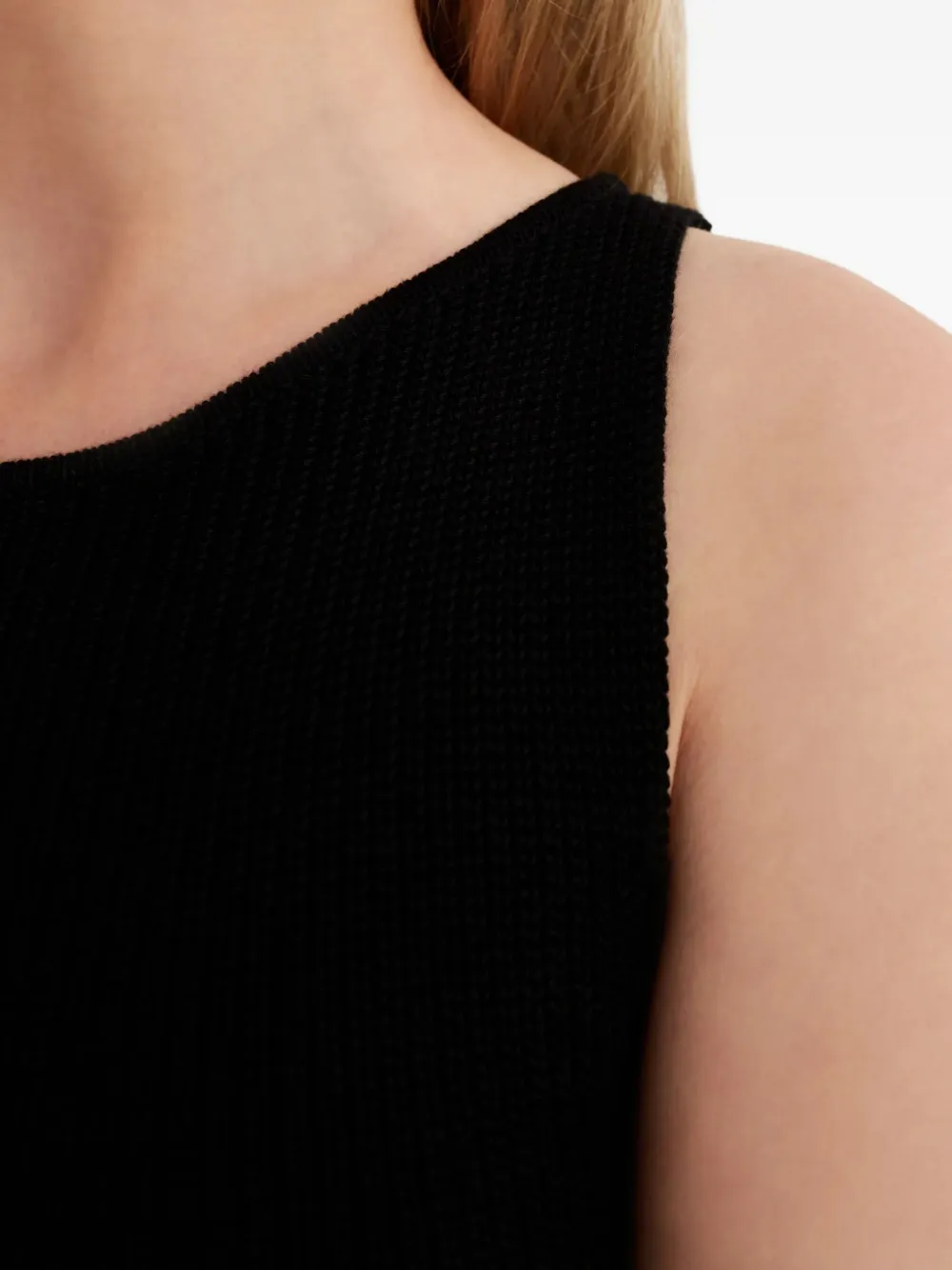 Aya Muse Zeal mini-jurk met ronde hals Zwart