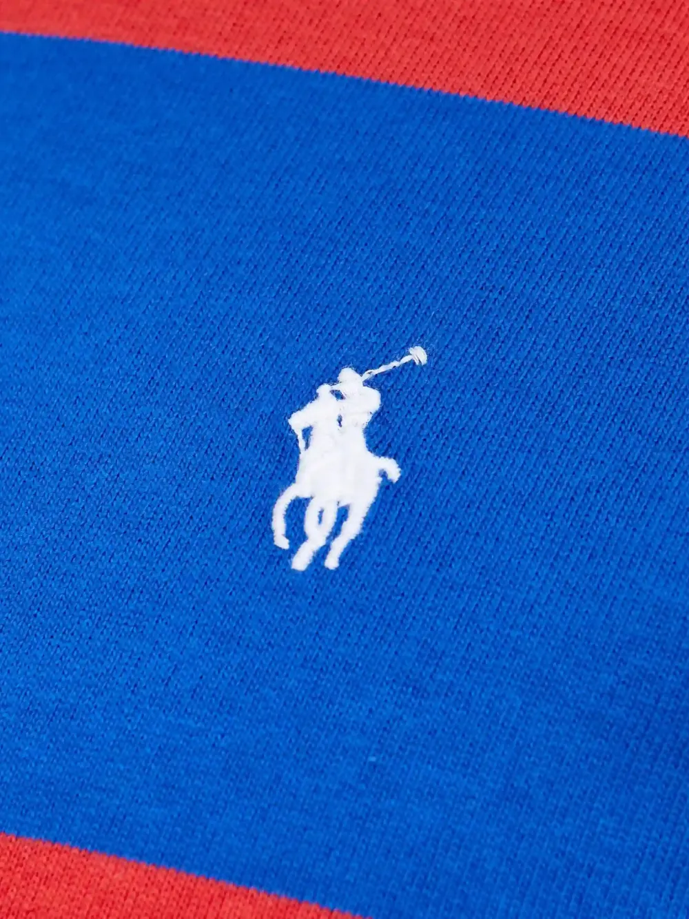 Polo Ralph Lauren Gestreept T-shirt met logo Rood
