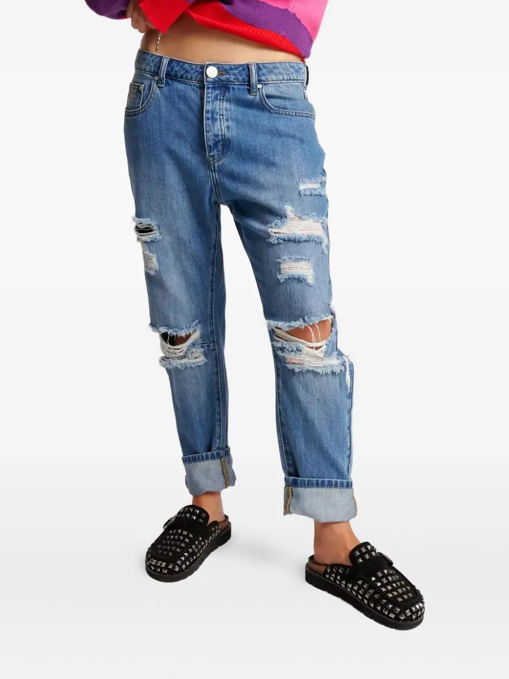 One Teaspoon jean cinq poches à effet usé | Jeans boyfriend | Image 2