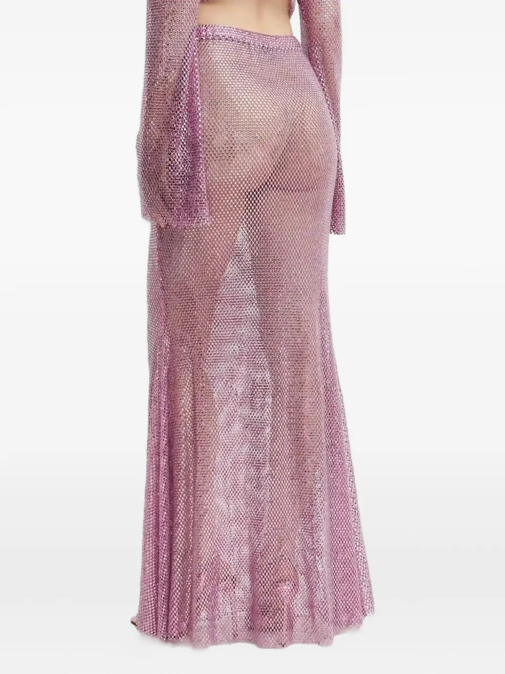 Santa Brands Maxi-rok verfraaid met stras Roze