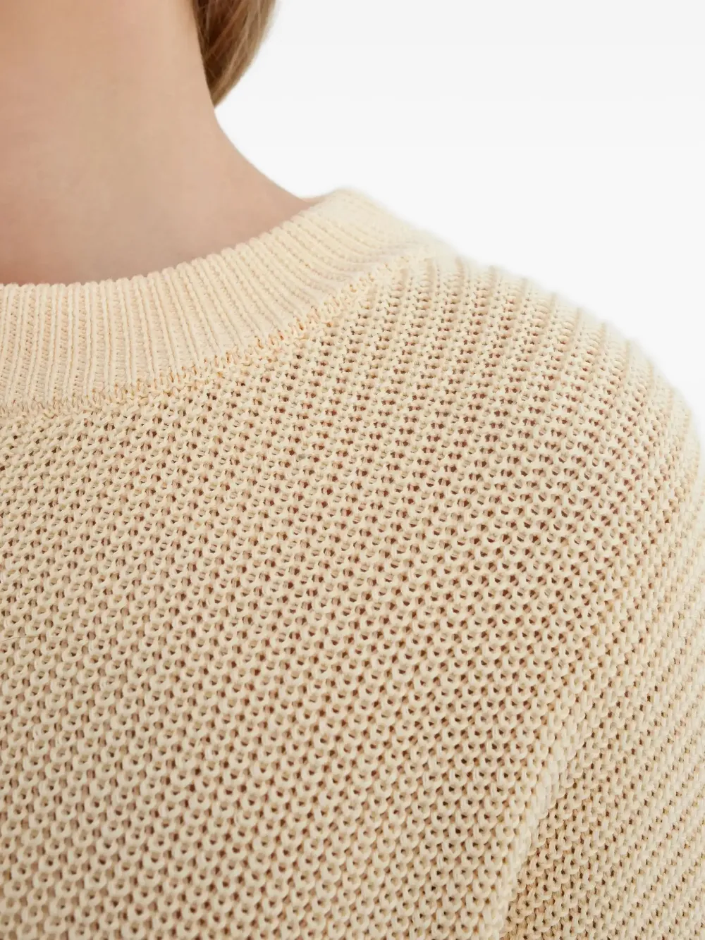 Aya Muse Sweater met ronde hals Beige