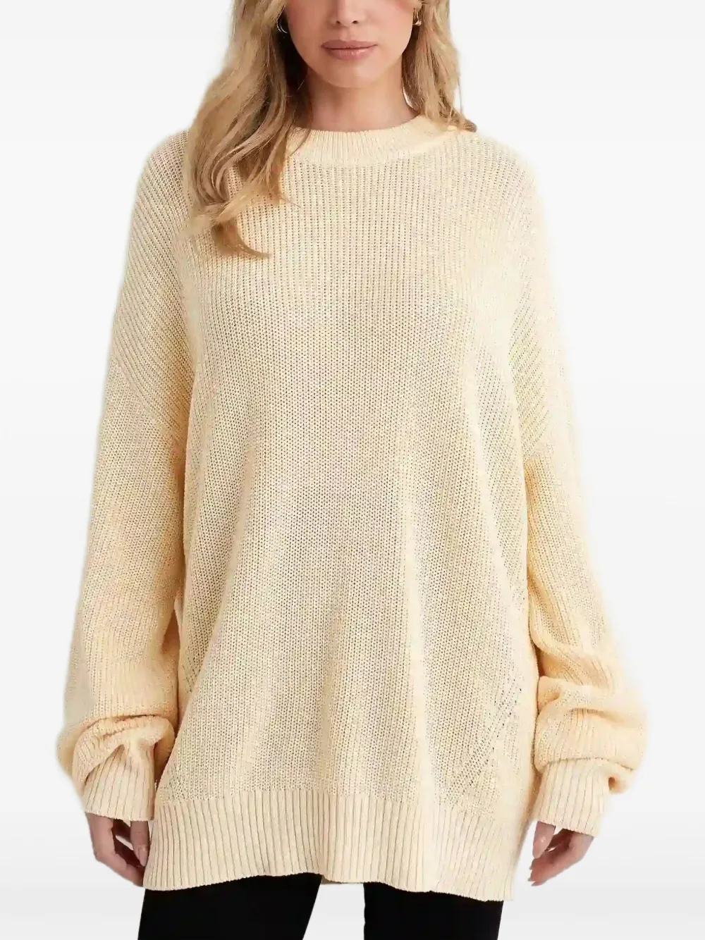 Aya Muse Sweater met ronde hals Beige