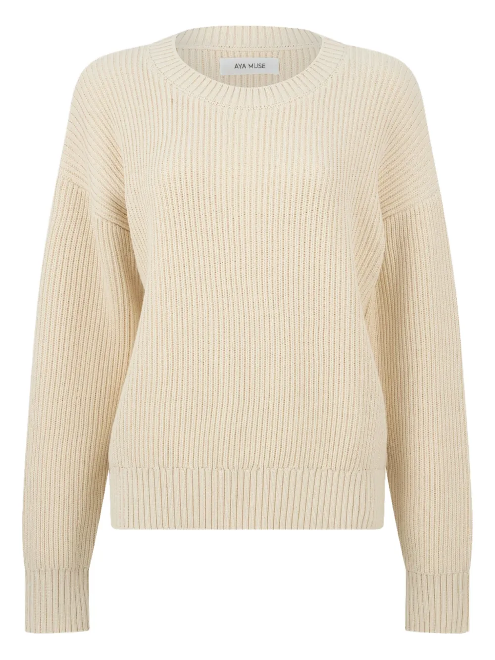Aya Muse round-neck sweater - Neutrals