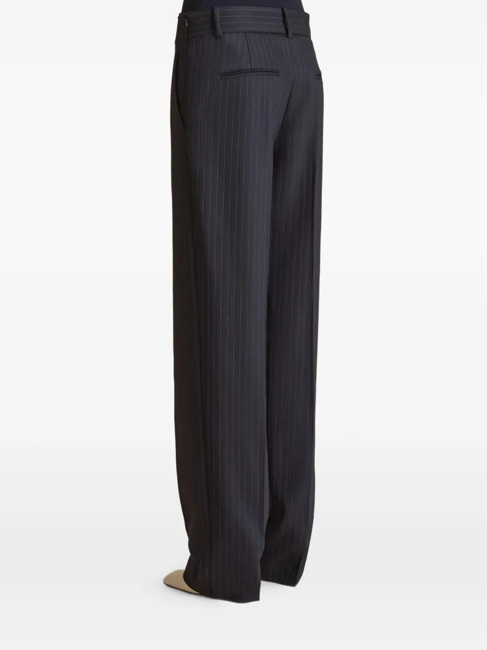 KHAITE Cambie gestreepte broek Blauw