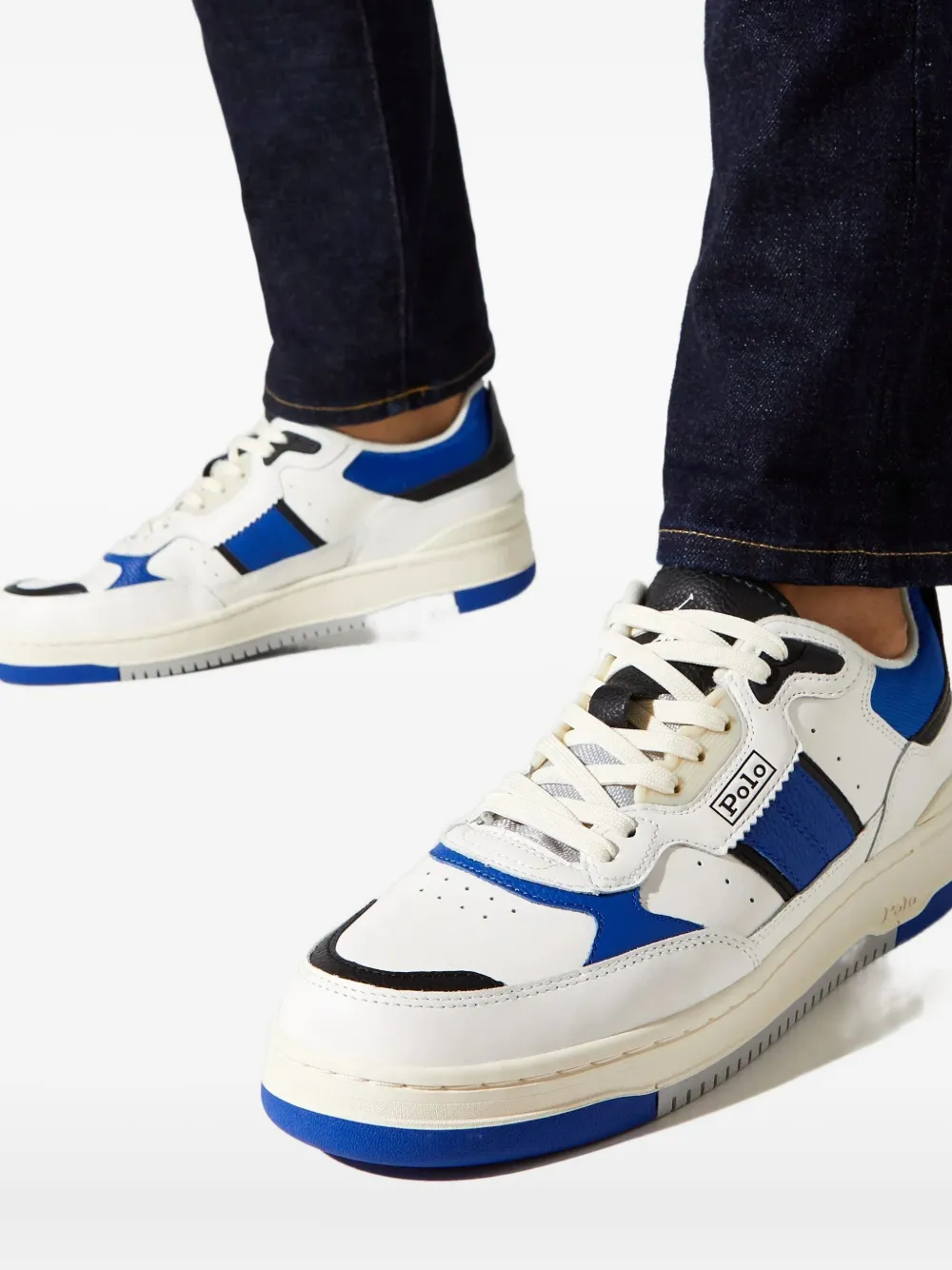 Polo Ralph Lauren Embossed Masters Sport Sneakers In Multi