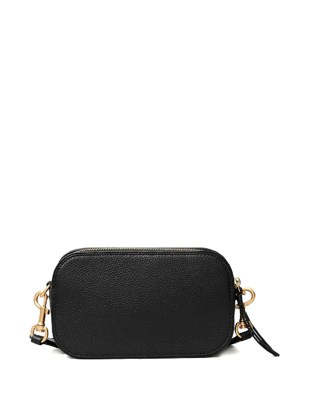 Tory Burch Logo Adjustable Strap Crossbody Bag In Black
