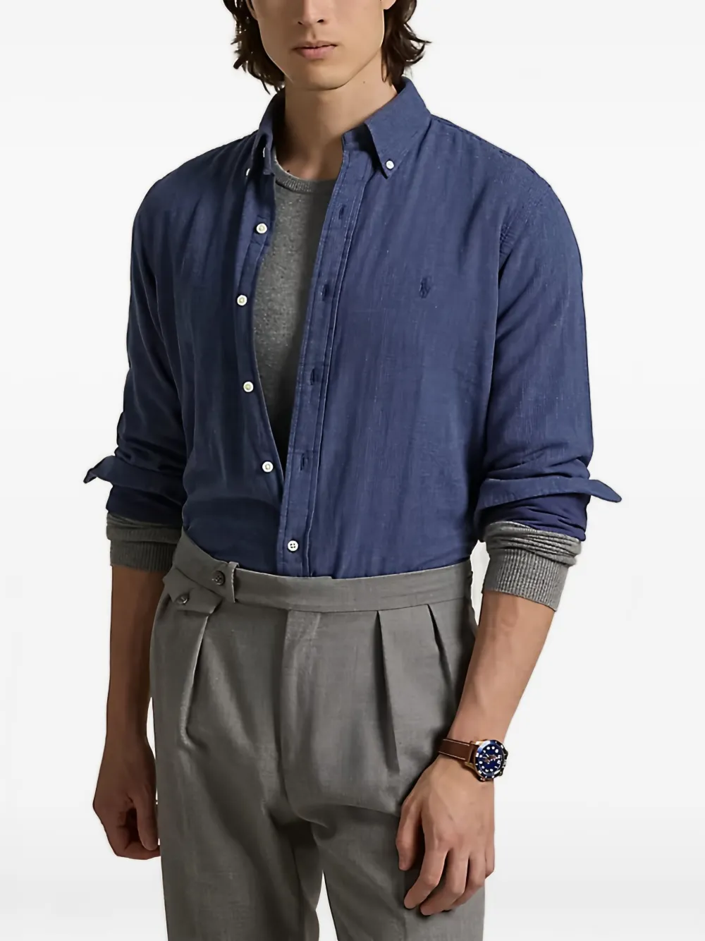 Polo Ralph Lauren Polo Pony overhemd met knopen Blauw