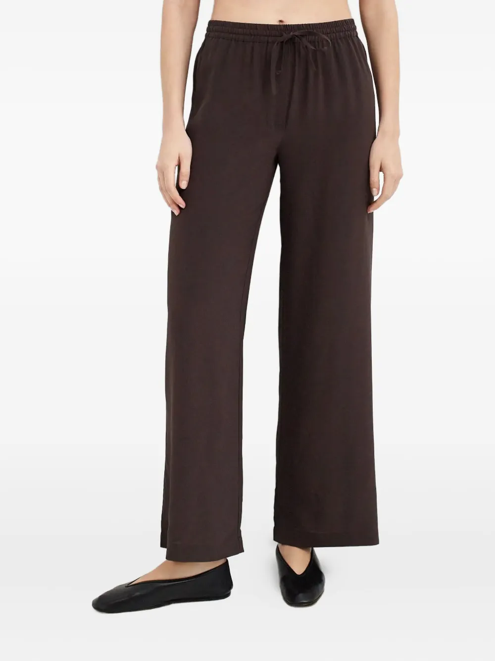 P.a.r.o.s.h Elasticated Trousers In Brown