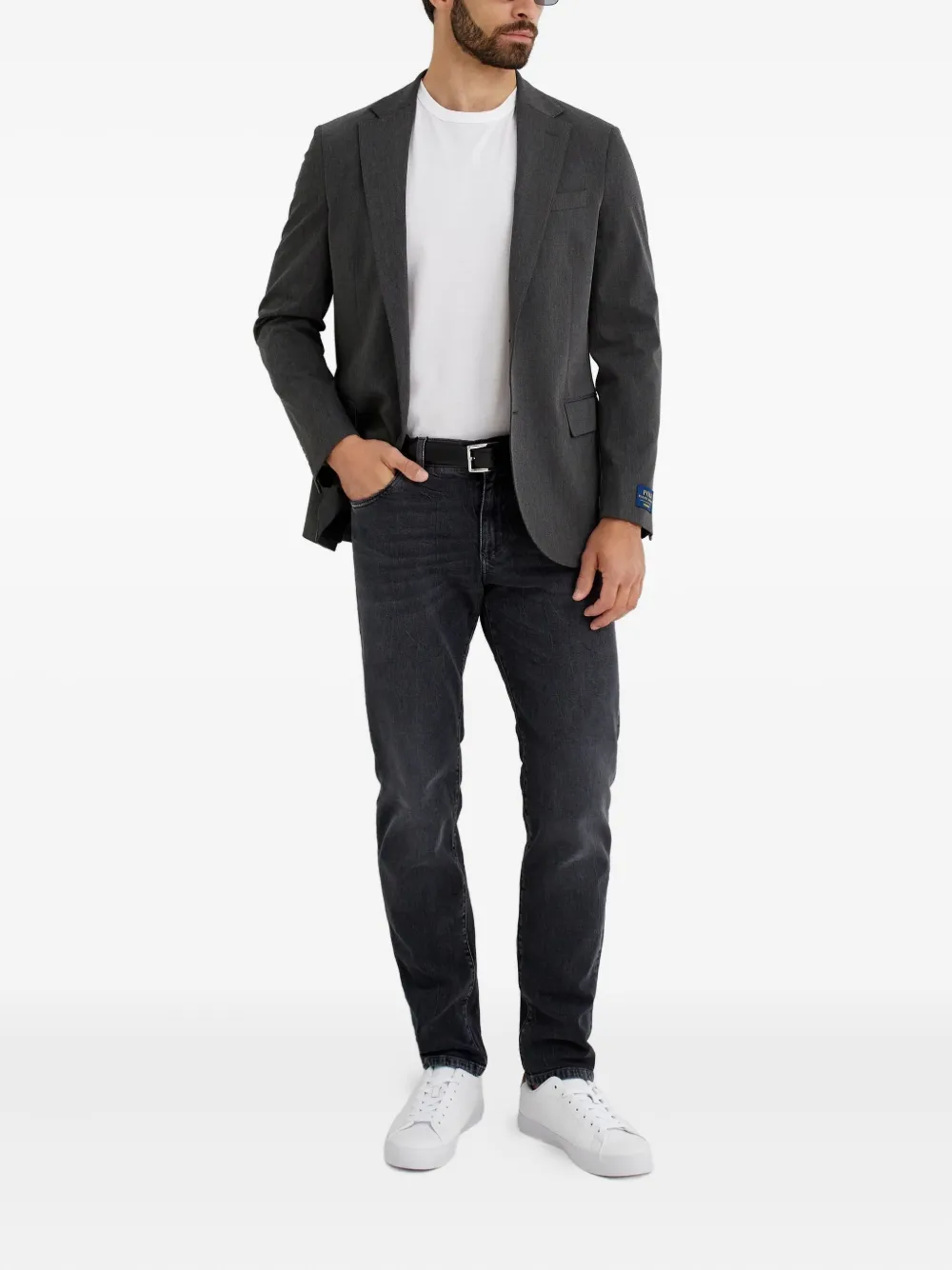 Polo Ralph Lauren Blazer met enkele rij knopen Grijs