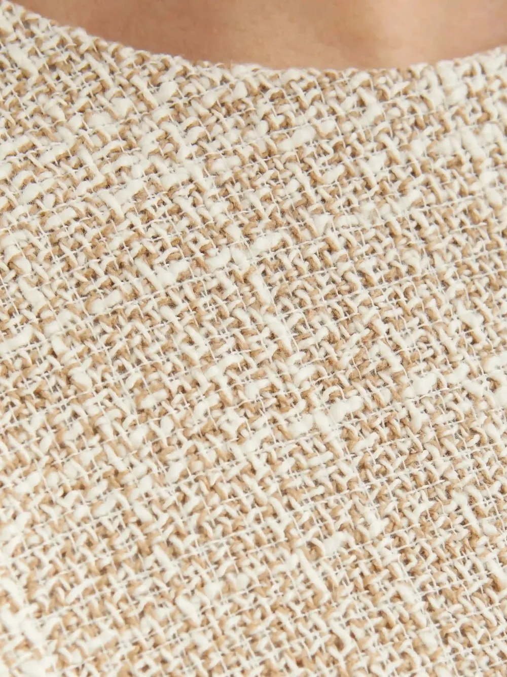 Theory Mouwloze mini-jurk Beige