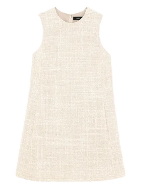 Theory sleeveless tweed mini dress