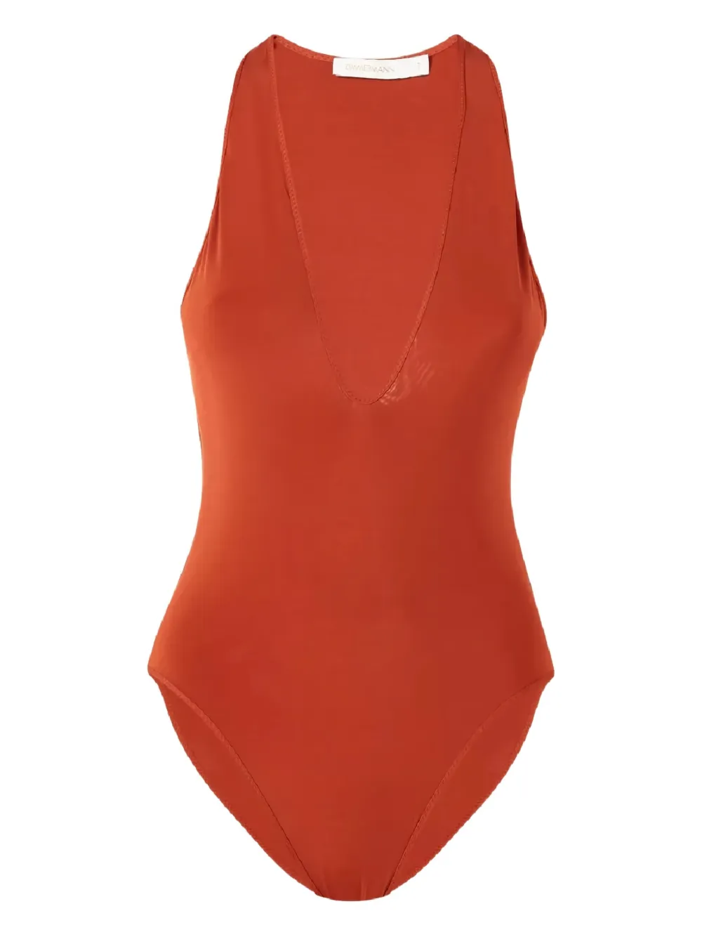 ZIMMERMANN deep-neck top | Brown | Image 1