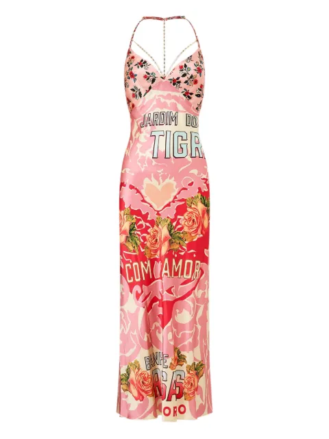 Camilla floral-print midi dress