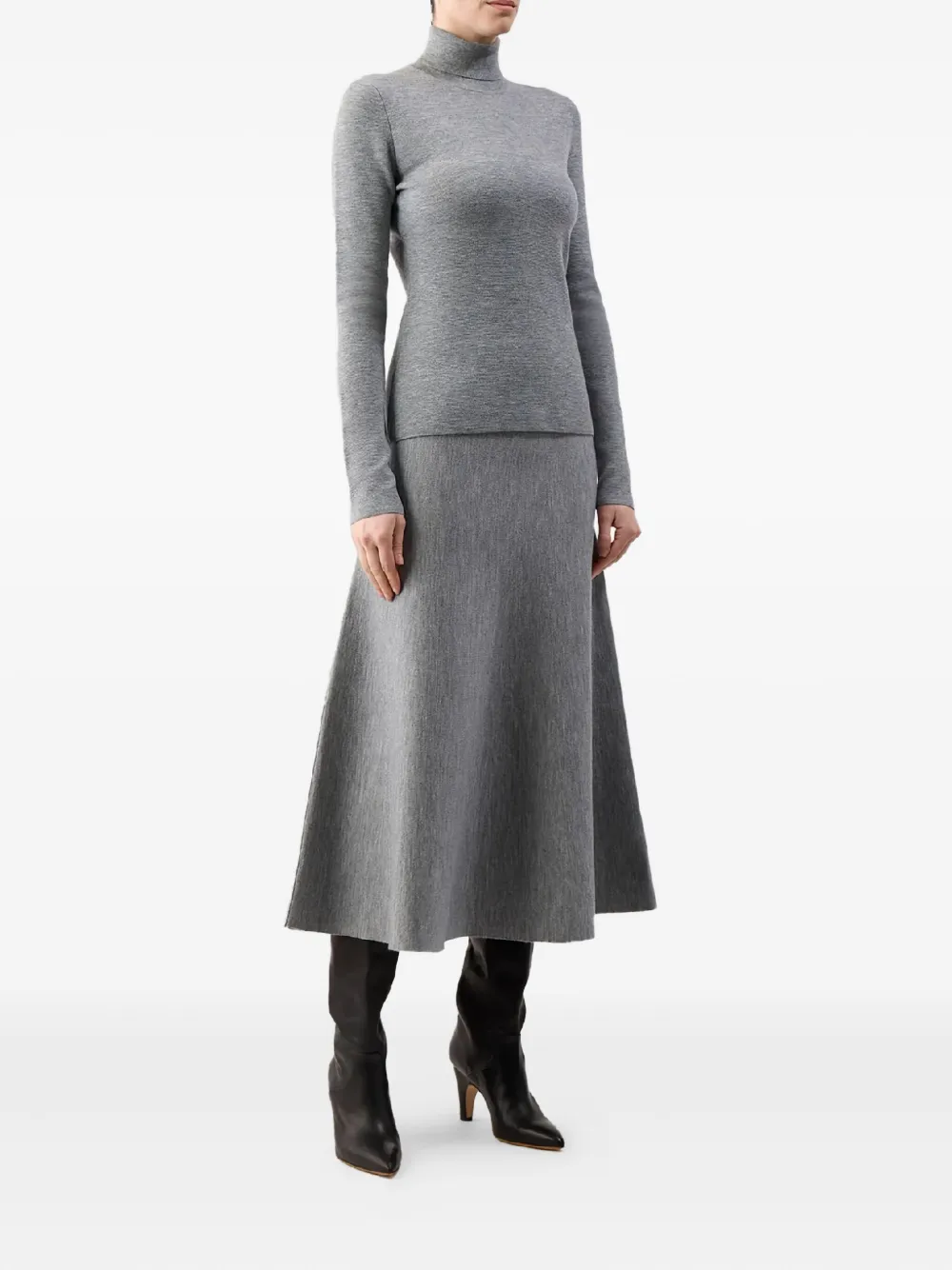 Gabriela Hearst Freddie gebreide midi-rok - Grijs
