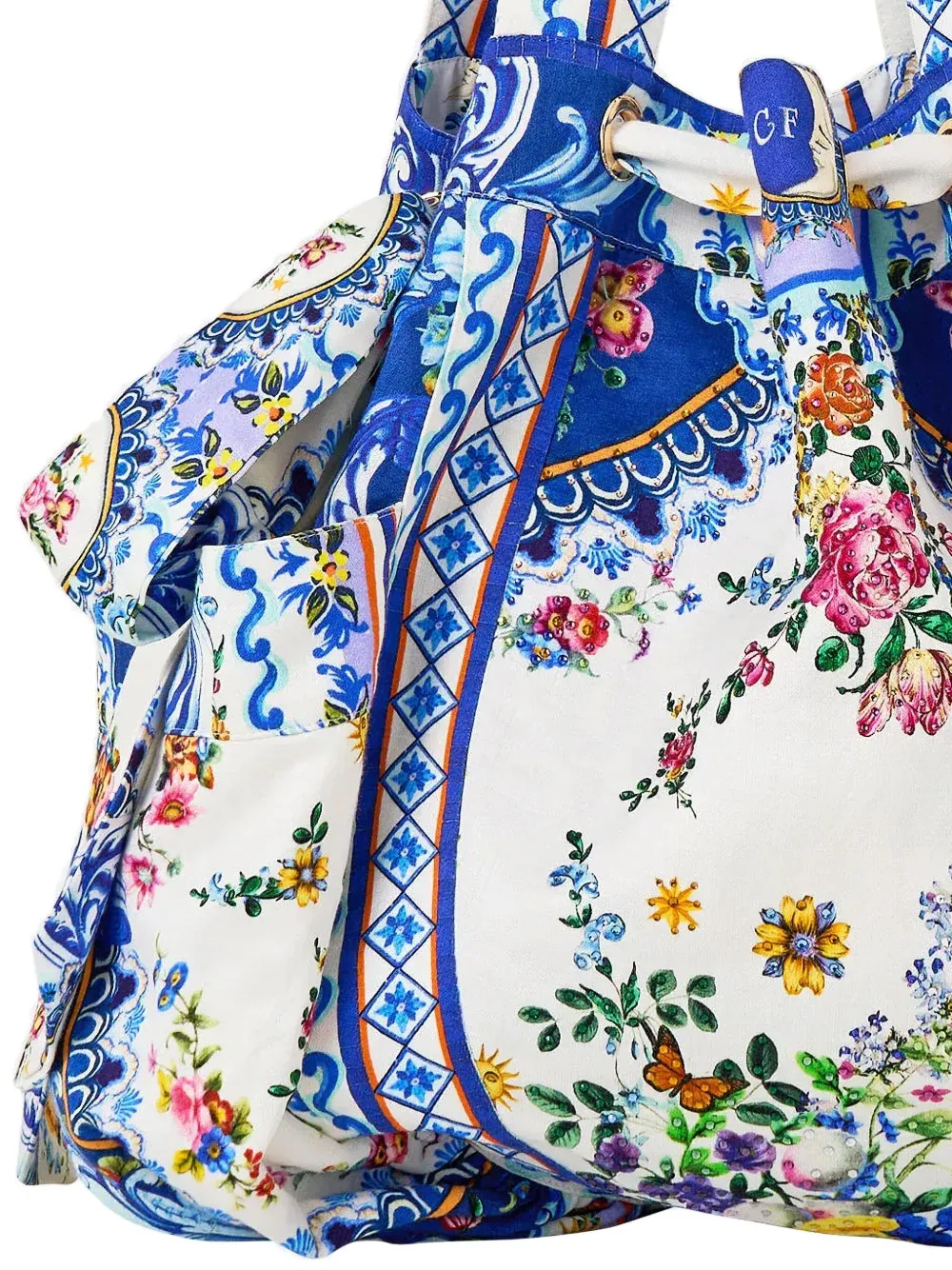 Camilla Tiles Darls strandtas met trekkoord Wit