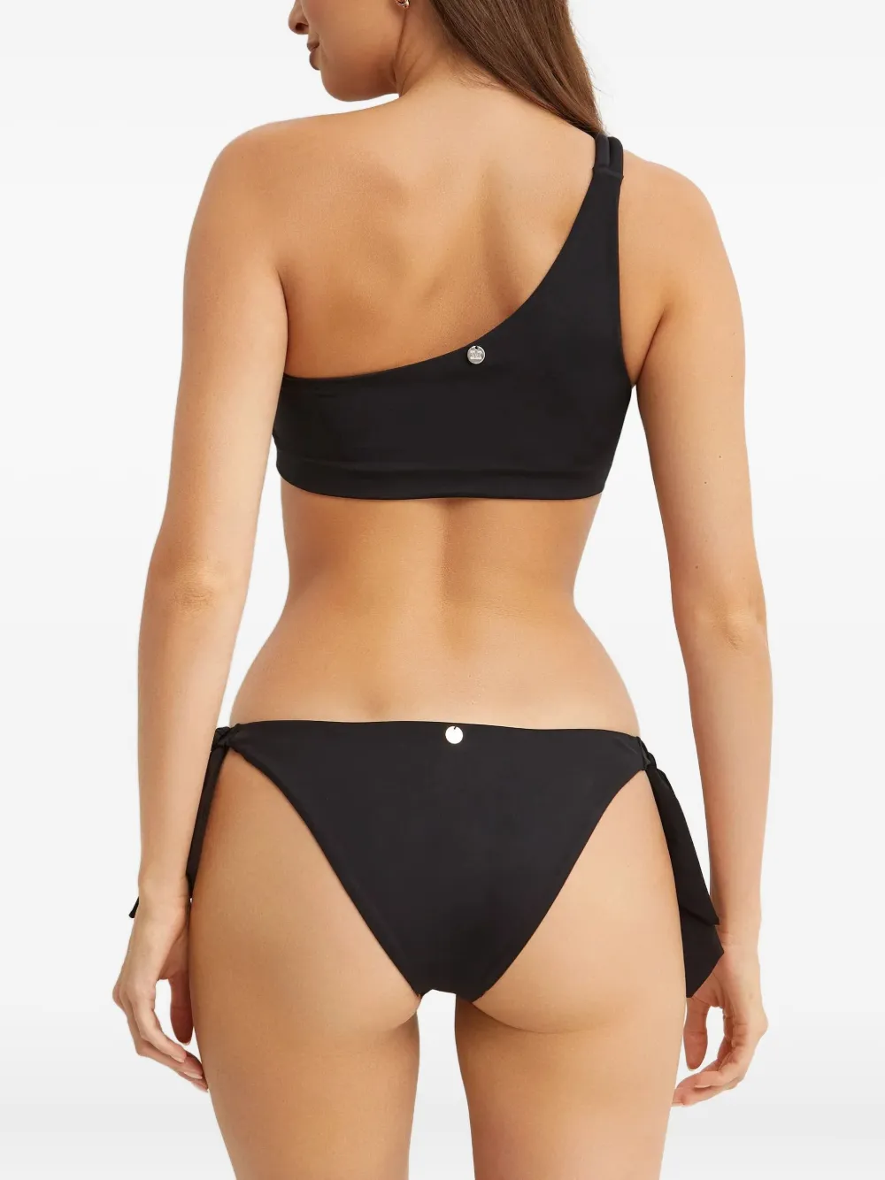 Max Mara Alisia One-shoulder Bikini Top In Black
