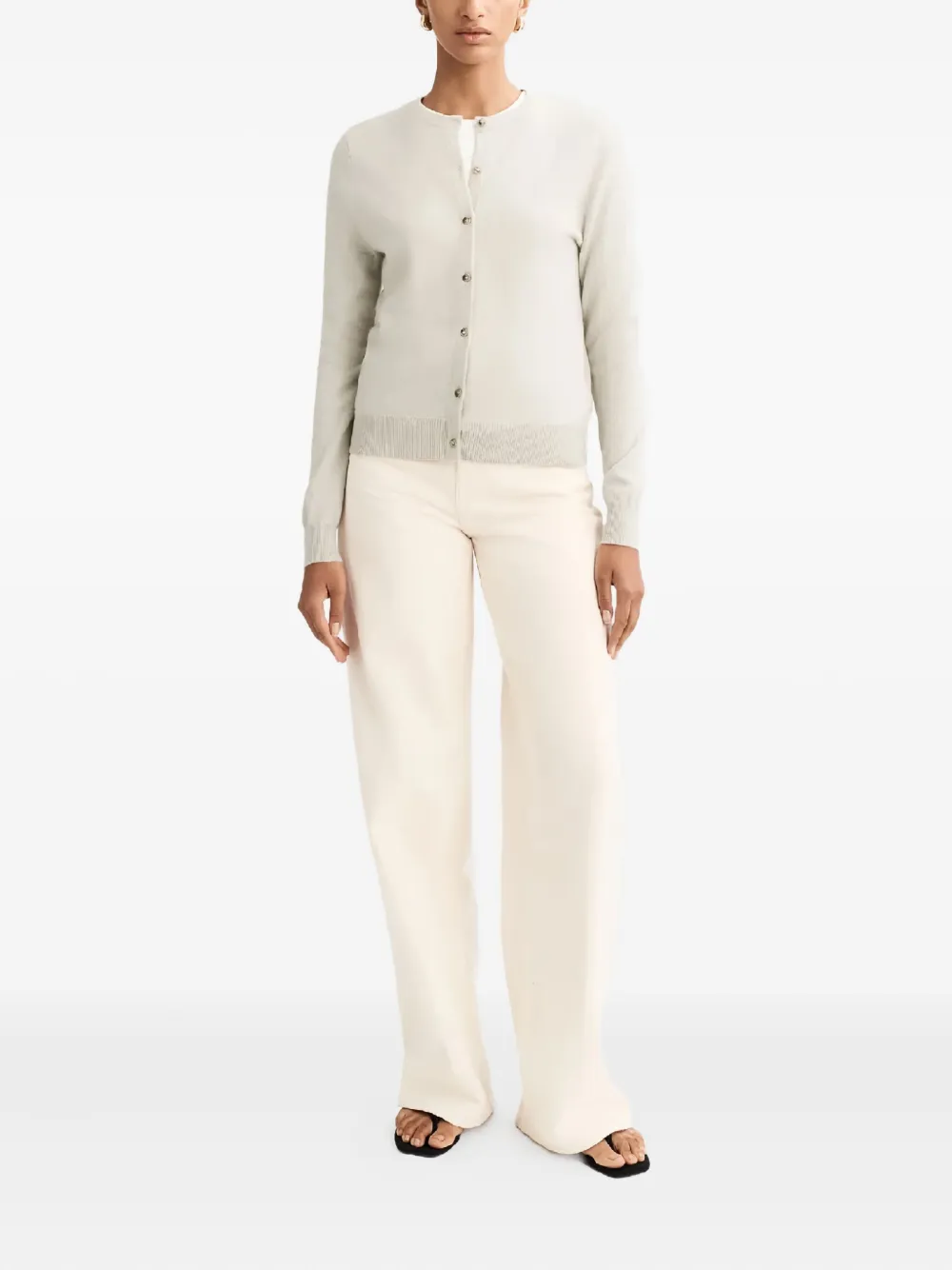 Soft Goat buttoned round-neck cardigan | Cardigans | Image 2