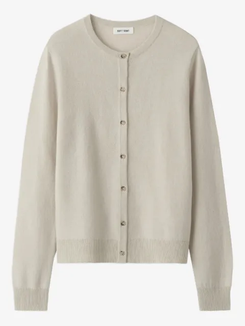 Soft Goat buttoned round-neck cardigan