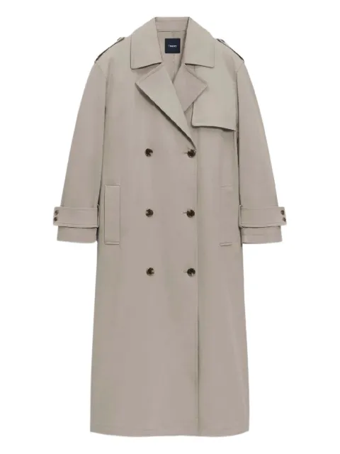 Theory double-breasted trench coat