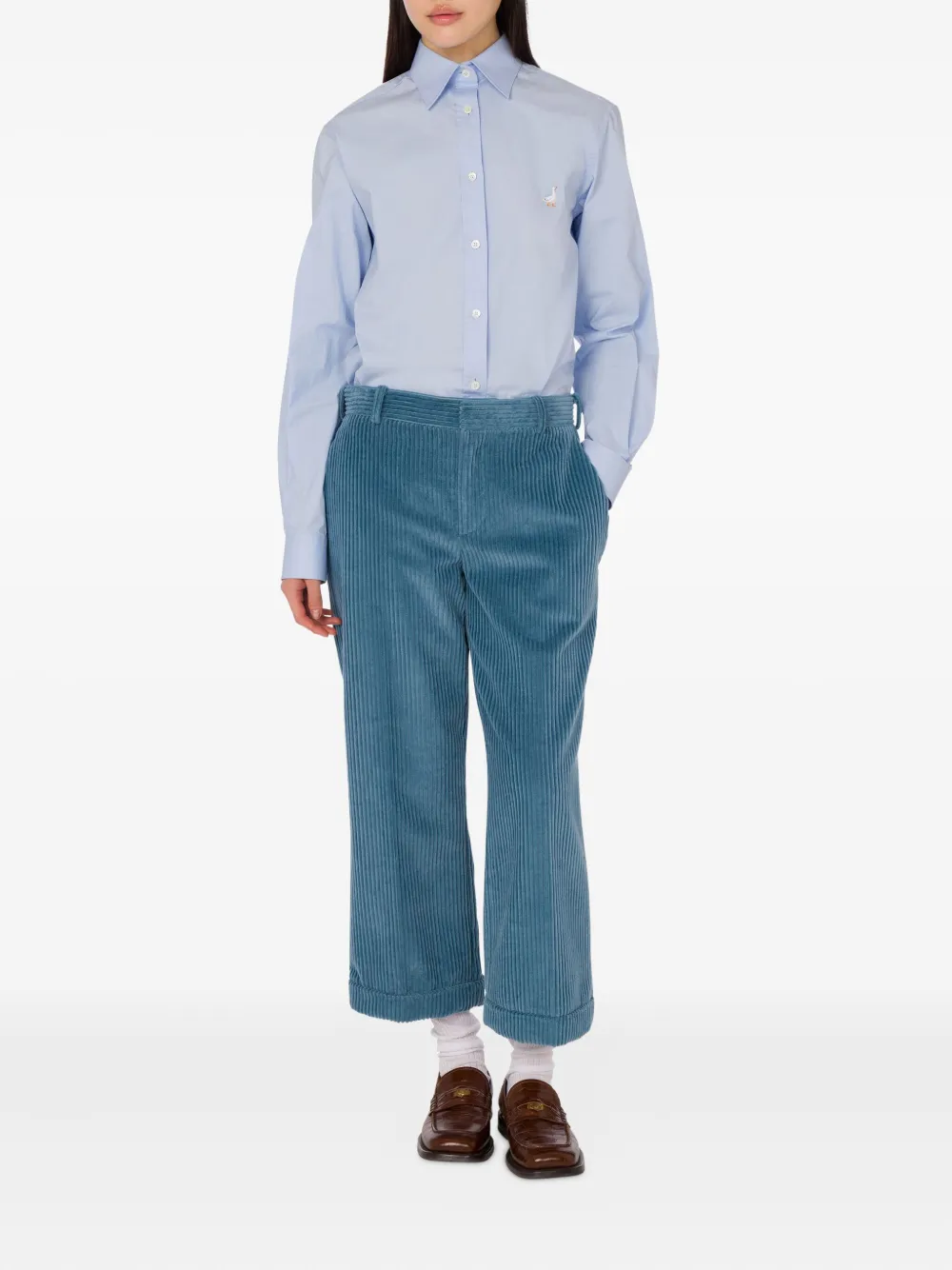Moschino corduroy trousers - Blauw