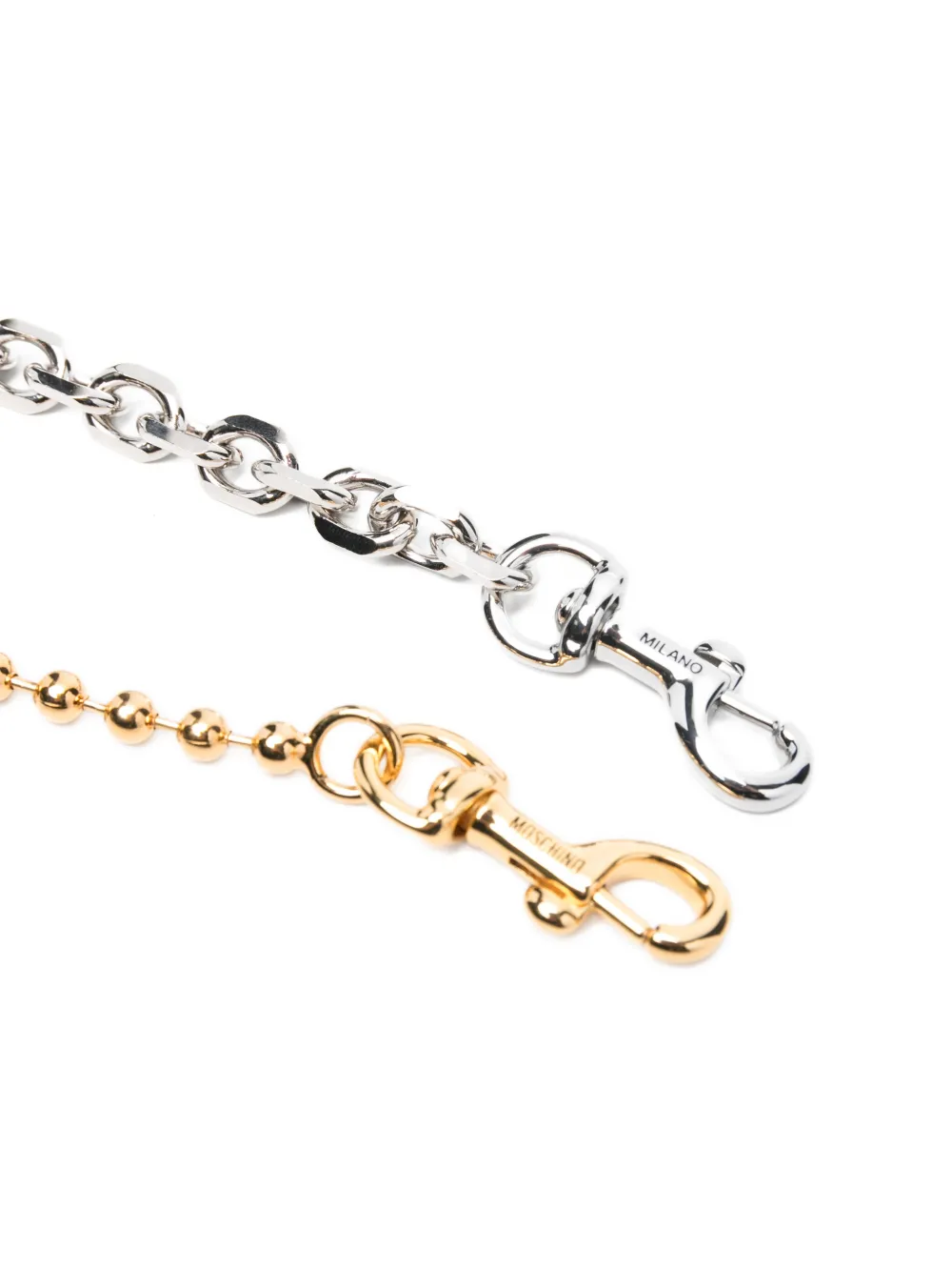 Moschino Tassenbedel met ketting Goud