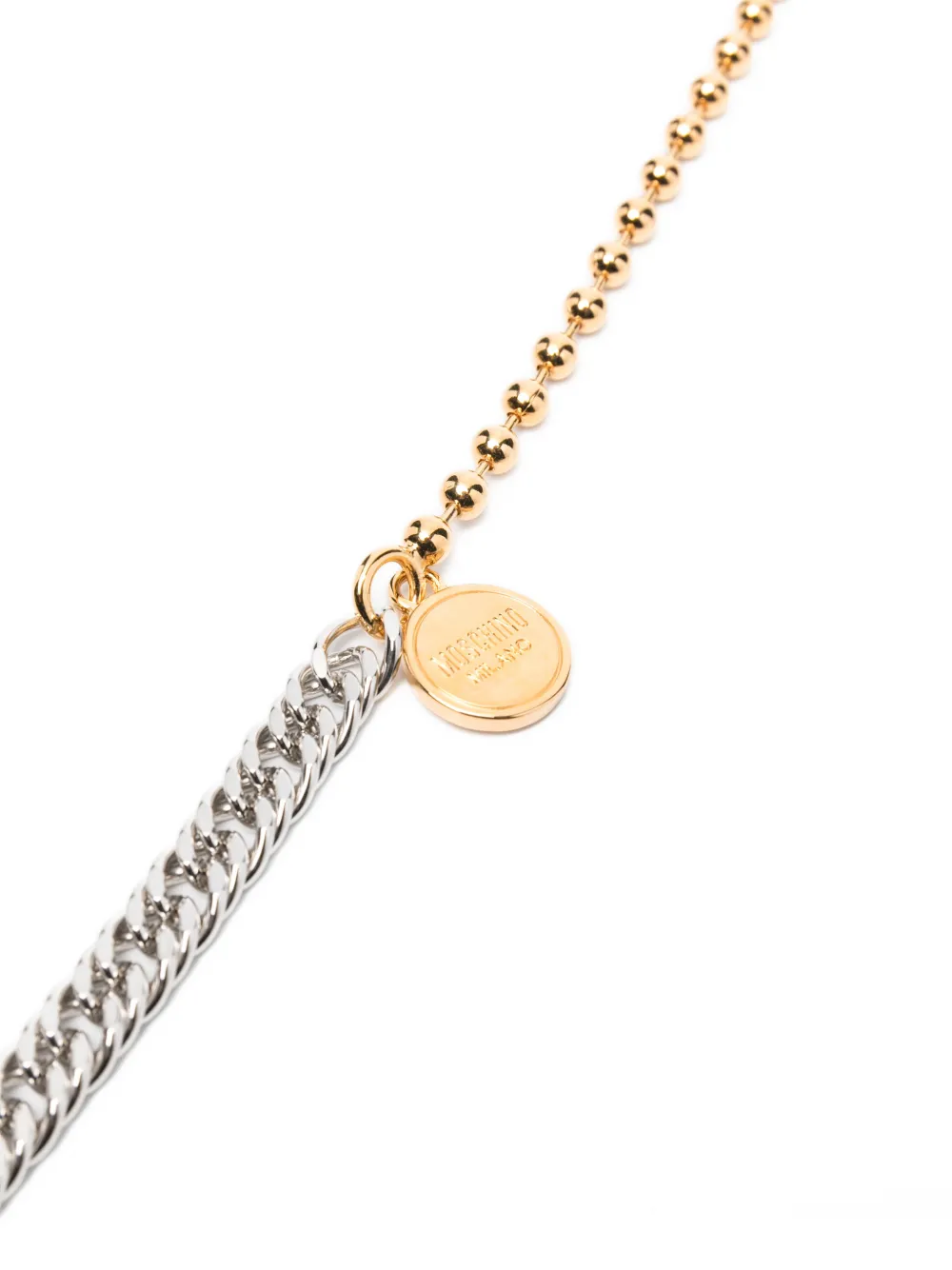 Moschino Tassenbedel met ketting Goud