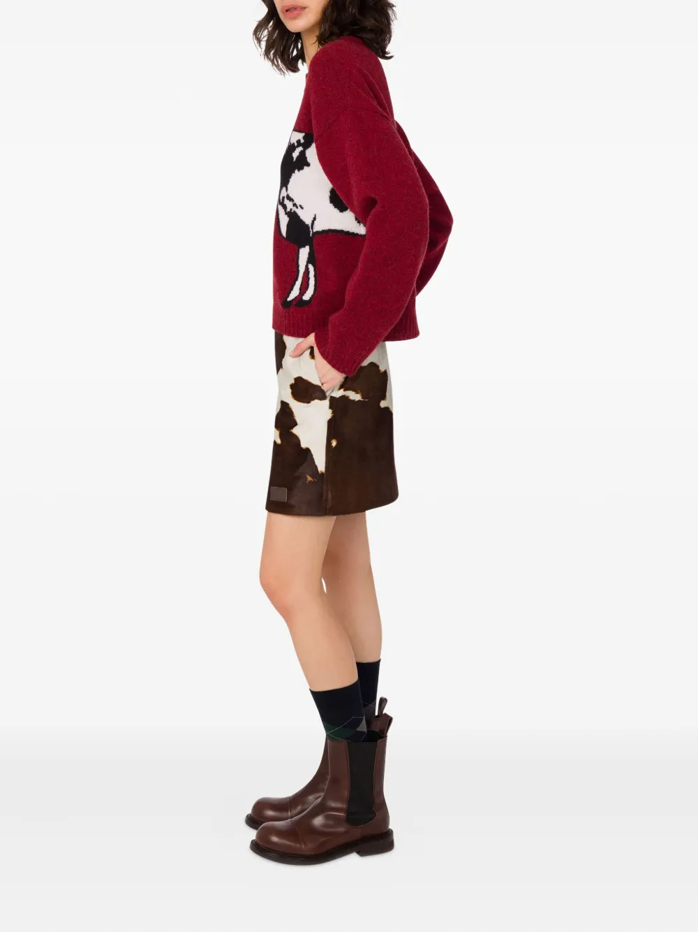 Moschino patterned-intarsia sweater | Knitted Sweaters | Image 2