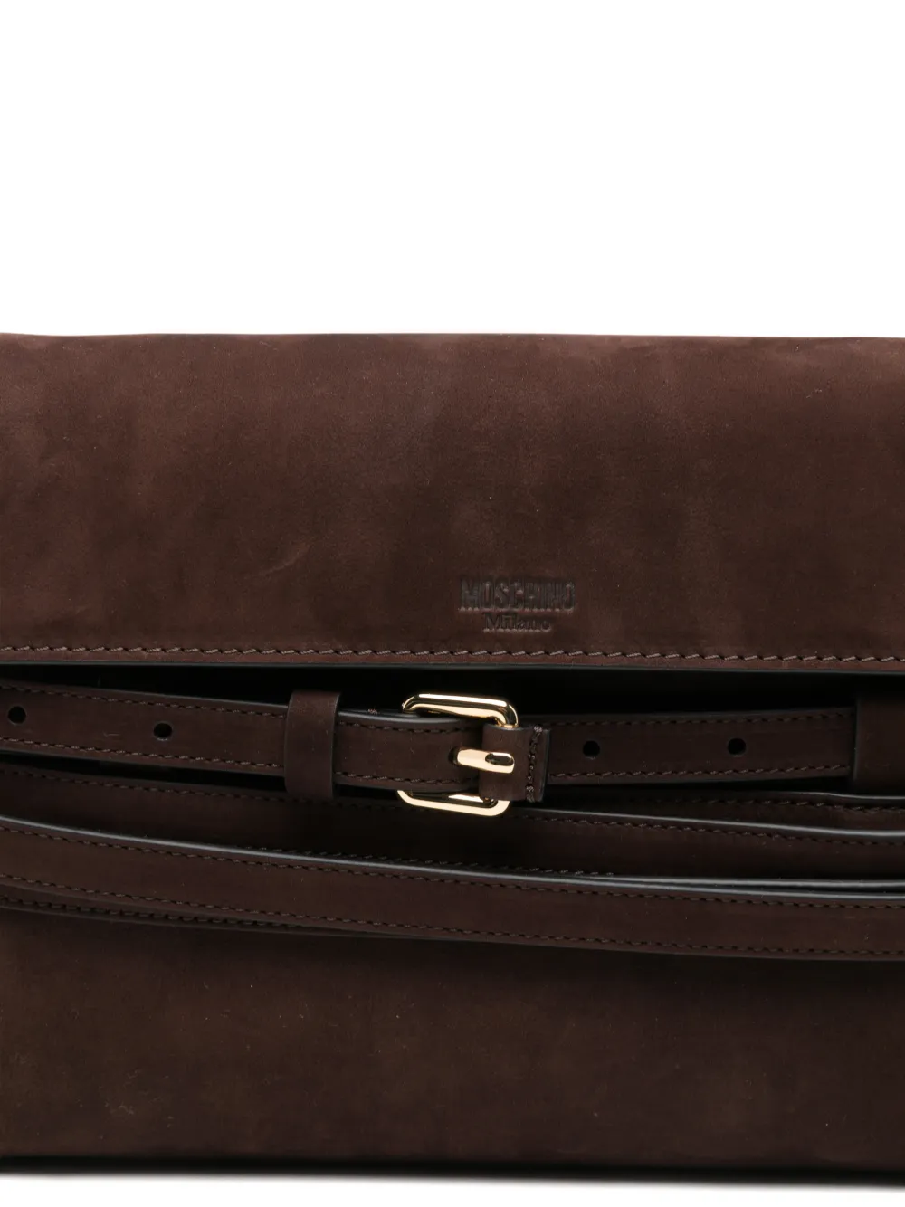 Moschino Crossbodytas met gesp Bruin