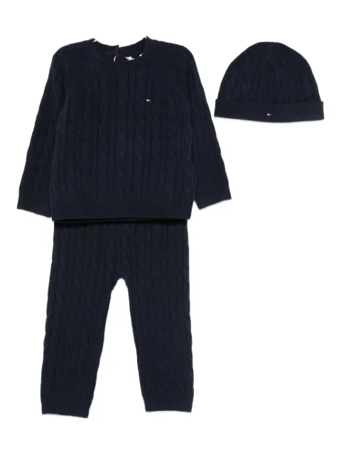 Tommy Hilfiger Junior cable-knit trousers set
