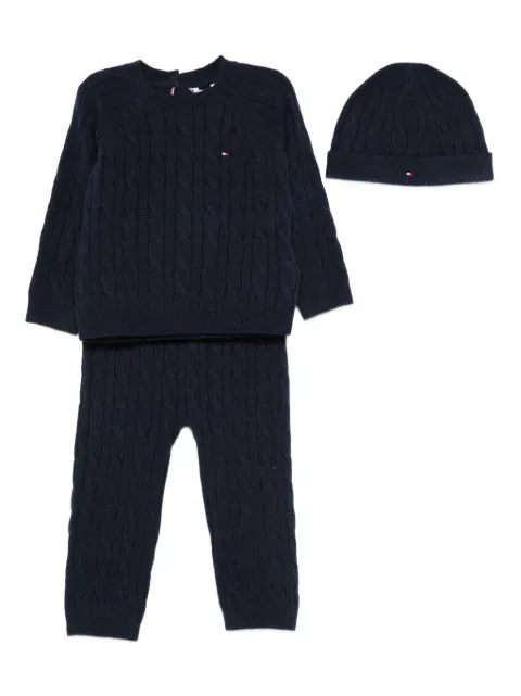 Tommy Hilfiger Junior cable-knit trousers set